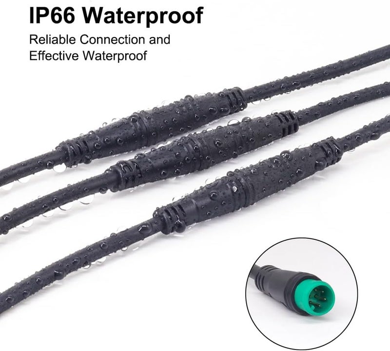 Wexplore Ebike extension cable for electric bike gear sensor, waterproof connector 2pin/3pin/5pin for extension of electric bike lights and screens - Image 5
